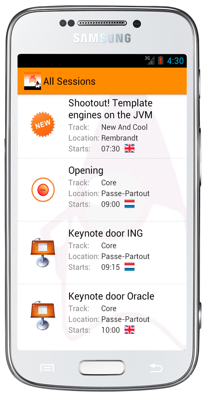 J-Fall app voor Android