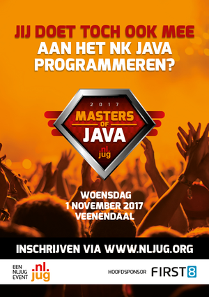De inschrijving Masters of Java 2017 geopend De inschrijving Masters of Java 2017 geopend